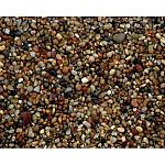 Premium polished natural gravel.