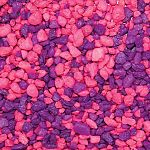 Premium fresh water aquarium aggregates. Pink and purple.