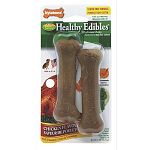 The baked-in bbq chicken flavor of this completely edible chew makes it a mouthwatering, tail-wagging treat for your dog. The long-lasting bone-hard chew provides a safe and enjoyable alternative to traditional rawhide.