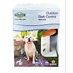 Built-in timer has two programmable on/off presets. Uses ultrasonic sound to disrupt nuisance barking. Detects bark up to 50 feet away. Durable and weatherproof. Two color led for good/low battery indication.