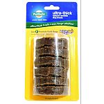 Ultra thick rawhide ring treat refills work with any of the busy buddy ultra toys. 4x thicker than the regular busy buddy rings. Last longer and are ideal for those tough chewers, for a longer lasting chewing experience. Fits busy buddy: ultra stratos (bc