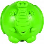 Dog toy for small dogs under 20 pounds Designed to hold hard treats or kibble Made from durable, vanilla scented rubber