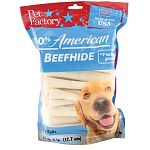100 percent american beefhide chews provide unsurpassed quality combined with full flavor. Contains more and thicker fibers for a longer lasting chew with great american bred taste. Satisfies your pet s natural urge to chew while helping to promote great