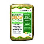 Conserves water. Biodegrades. Speeds up germination. Safe for pets and children. Protects from birds. Finely processed straw. Twice cut and processed for easy application. Bonding agent gives straw a tackiness which holds it together. Protects grass seed