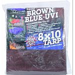 High density polyethylene weave, 10x10 square inch Uv resistant top and bottom coating Double-stictched or heat sealed hems Poly roping in hem all around Grommets on each corner and about every feet around the hem Reinforced corners