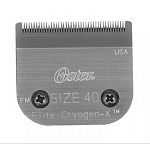 78919-506 Size 40   / 78919-516 Size 10 / 78919-526 Size 15  / 78919-556 Size 30  Titanium Blades for the A-5 clipper by Oster. Blades are cryogenically treated resulting in a harder, denser metal / holds a sharper edge through prolonged usage.