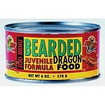 Tasty apple flavor for finicky bearded dragons. Comes in high protein juvenile formulation and a lower protein formula for adults. Canned foods have a two-year shelf life. Keep cans stored for emergencies or reptile-sitters.