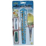 For parakeets, canaries, cockatiels and finches to hold millet spray. Designed for a bird s well-being. Provides an unique and entertaining method for a bird to get its own treats by itself, even if its owner is not present.