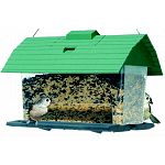 You’ll recognize the familiar shape of this popular, timeless feeder design. The big Seed Barn bird feeder is constructed of durable plastic and holds a whopping 5+ lbs. of seed. Birds can feed from both sides. 8.5 x 12 x 8.5 inches high.