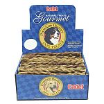 Braided bull sticks for dogs. Each one is 12 inches long and consists of bull pizzle. - package of 25 treats.   Dog treat.