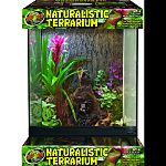 Full front glass opening door with snap closure Stainless steel screen top that will not corrode and accommodates a dome clamp lamp fixture or a light bar Special screen top keeps feeder insects in while allowing greater uva and uvb penetration throughout