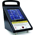 Zareba 3 Mile Solar Powered Fencer -SP3. 6 volt battery, 4.5 amp battery with 4 volt pulsed DC output (1-second intervals).  Compact design ideal for remote locations. Vented weather-resistant nonconductive cabinet.