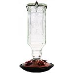 Elegant antique glass bottle w/ 24 ounce capacity.