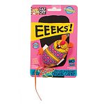 Stuffed mouse filled with high-test organic catnip Contains a tiny rattle to help activate playtime