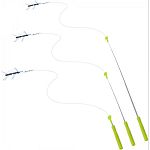 Features a telescoping wand and interchangeable toy option that allows cat families to direct interactive play Suitable for cats with ground pursuit interests