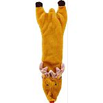 Stuffing free skinneeez last longer than regular plush dog toys because there is no stuffing for your dog to rip out Now your dog can enjoy long lasting play while flip-floppingour stuffing free skinneeez Squeaker included