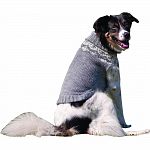 Soft angora-like sweater knit with a classic faire isle pattern Machine washable