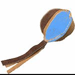 The leather ball cat toy is made with real leather which cats crave.