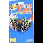 Cool decorations for your betta s home Give your aquarium some style with zoo med s betta bling decor Includes suction-cup for easy anchoring and attachment.