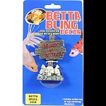 Cool decorations for your betta s home Give your aquarium some style with zoo med s betta bling decor Includes suction-cup for easy anchoring and attachment.