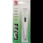 Easy-to-read lcd display, takes temperatures within 60 seconds and beeps when the peck temperature is reached. Complete with battery, instructions and sturdy plastic storage case. Has auto-power cut off at 10 minutes after measuring the highest body tempe