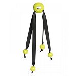 Soft but tough, rubber and strong seat belt legs. Designed for hours of interactive fun. Wiley can withstand chewing, tossing, tugging and endless bouncing. Kibble can even be added to wileys treat-ready head.