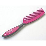 Oster Pink Mane & Tail Horse Comb has a comfort handle for combing and removing tangles for mane and tail. Flexible material won't rip out hair. Use to separate hair for braiding for shows. Makes the necessary task of combing your horse's hair fun.