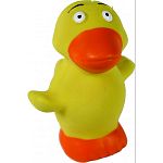 Perfect for puppies and toy breeds Latex duck shaped toy with squeaker Hourse of durable fun