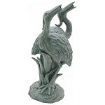 A classic way to accentuate and add visual amusement to your water garden. Produces soothing sounds of steady trickling water. Provides essential aeration to pond water. Made of durable polyresin material and finished with crack-resistant paint. Lightweig