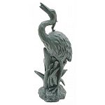 A classic way to accentuate and add visual amusement to your water garden. Produces soothing sounds of steady trickling water. Provides essential aeration to pond water. Made of durable polyresin material and finished with crack-resistant paint. Lightweig