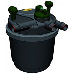 Laguna Pressurized filters are easy to clean and simple to install. These filters can be partially buried and hidden within the landscaping around a pond. Pressure Flo-Clean filters provide mechanical and biological filtration