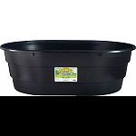 Watering tank for livestock is built tough for superior performance and long lasting durability Sturdy, molded-in rim for easy handling also includes drain plug with standard 3/4 fitting for attaching garden hose Oval shape eliminates corner stress Made