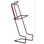 Holds a 3 quart nursing bottle for calves and other livestock. Easy hangs on any 2-by board. Sturdy metal wire with rounded corners for safety. Coated for added protection and rust prevention. 3 quart bottle snap on style, bci #957768, sold separately.