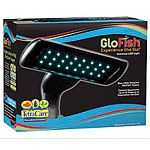 Includes 24 blue leds and an adjustable clamp that fits over most standard aquarium frames up to 15 gallons. Can also be used with frameless aquariums.