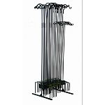 Wall bracket features durable construction with a powder-coated finish Install on a sturdy support to hang birdfeeders, flower baskets, and more