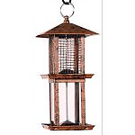 Metal construction. Easy to clean and fill. Features even-seed technology - independent seed compartments so ports stay active longer.