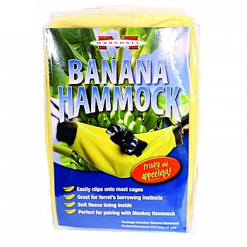 Banana Hammock for Ferrets - Yellow