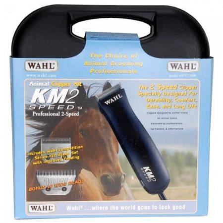 Wahl Km2 Pet Clipper Kit w/ 2 Blades - Black