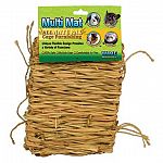 The Small Animal Multi-Mat makes a perfect resting place for your small animal to sleep on or chew on to help with boredom. Made of natural grass. Ideal for rabbits, guinea pigs, hamsters and more!