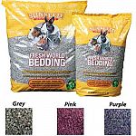 You will love using this bedding in your small animal pet's cage. Made of recycled paper that is available in three great colors. Recycled paper is unbleached and dyed with non-toxic dyes and safe for your pet. Contains baking soda to absorb odors.