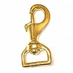 These Brass Snaps are made in the sand cast method then polished to a high luster. These Solid Brass Snaps are widely used in the marine and harness industry because they hold up to the elements and give a rich appearance. 3 inch length / 1 inch loop