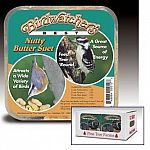 Nutty Butter Suet for Wild Birds comes in case of 12, is for year round use and attracts a large variety of wild birds to your yard. Great for feeding in the winter months, this suet lasts a long time and is a good source of energy for birds.