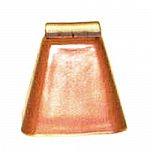 Long distance cow bell - 2-15/16 in height. Producers a sharp tone than can be heard at long distances. One piece steel construction. Powder coated. For livestock control or use at sporting events.