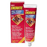 A high calorie, high energy nutritional supplement specially formulated for dogs. For dogs off their normal diet, Enervite helps stimulate their appetite and increases weight gain.  4.25 oz - 8 in 1 Products