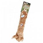 This flat, plush dog toy is ideal for playtime with your dog. Made of soft, plush material that is ideal for dogs who like to chew. Made with no stuffing and won't make a mess. Comes in assorted animal shapes. Size is approximately 18 inches.