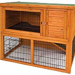 The Premium Plus Penthouse Rabbit Hutch by WARE is made of the highest quality materials and high quality craftmanship. This deluxe multi-level home for your small pets has many features and a large amount of living space. Dimensions: 46
