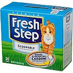 For maximum odor control, try Fresh Step Scoopable litter with odor-eliminating carbon. It eliminates odors by grabbing and holding them to the surface of the activated carbon.