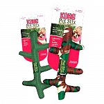 Perfect toss toy for indoor and outdoor play. Promotes healthy exercise. The new Kong Pet Stix are made with a high-grade durable nylon and with minimal stuffing, dogs will forget all about the sticks lying on the ground.