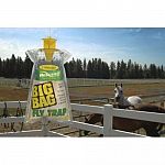 Rescue Big Fly Trap is ideal for areas with large fly infestations. This completely disposable trap will hold up to 40,000 flies, including house flies, false stable flies, flesh flies and many others. The powder attractant is self-contained in the bag a
