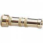 Twist nozzle that is practical for every watering job. Solid brass body, stem and spray tip.